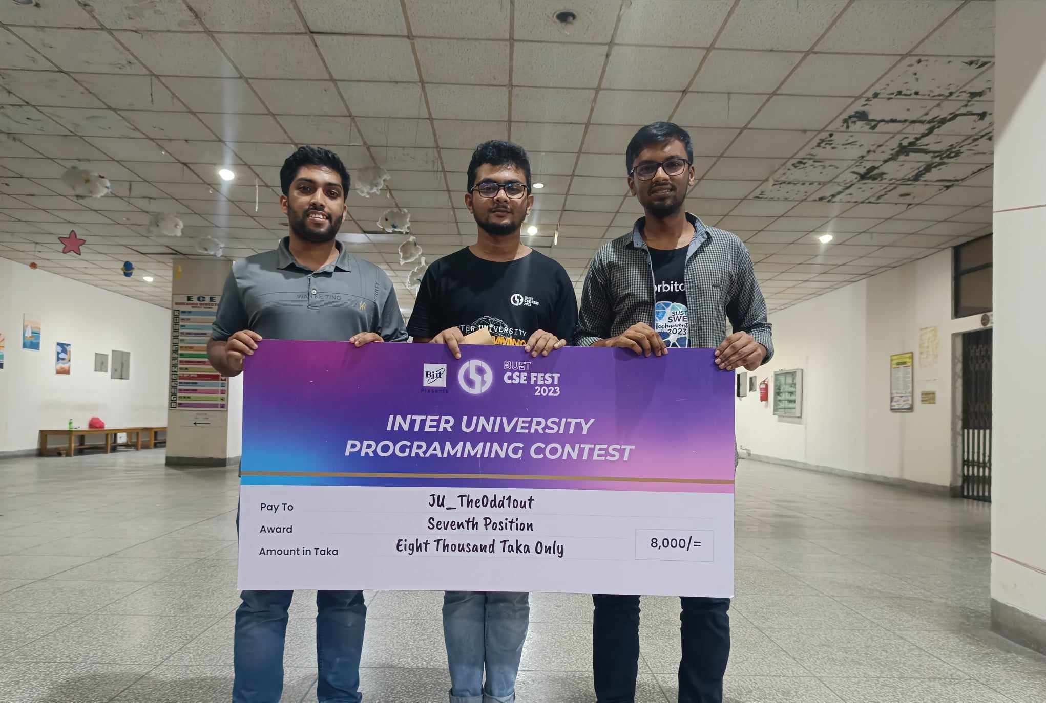 IUPC 23 participants and prize 